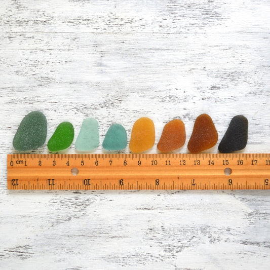Bird Shaped Sea Glass - 8 pieces