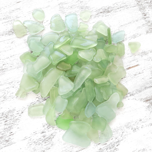 Bulk Seafoam Green Tiny/Small Genuine Sea Glass - Craft Quality
