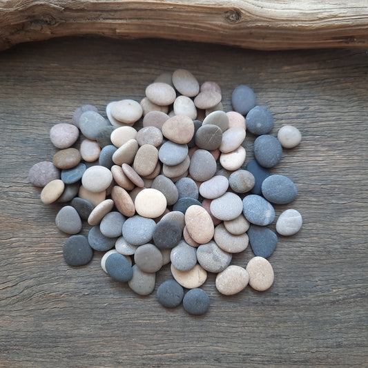 Tiny Beach Pebbles: Flat Colorful Craft Stones - 100/200/300