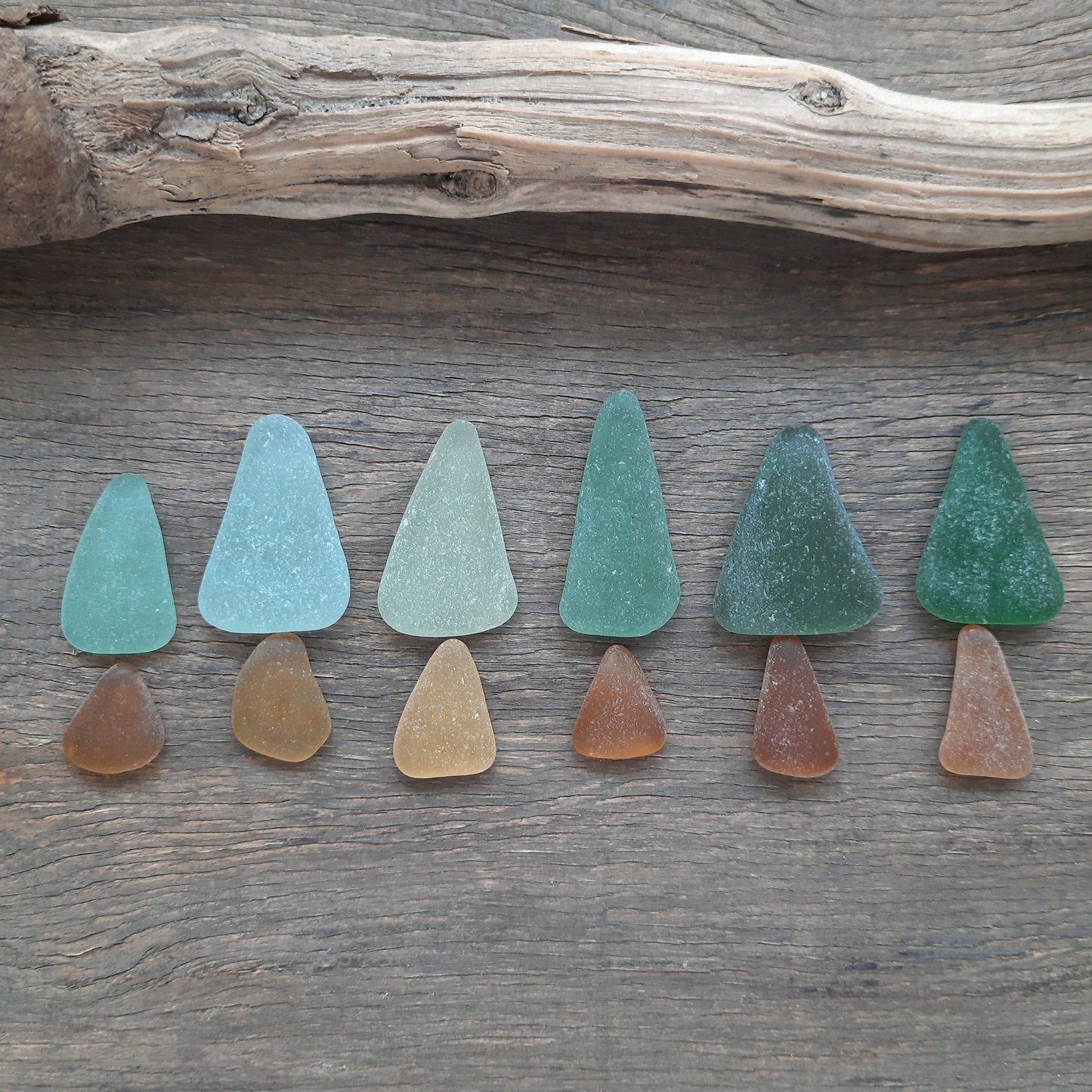 Sea Glass Trees - 12 pieces