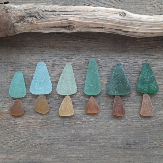 Sea Glass Trees - 12 pieces