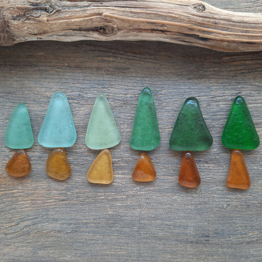 Sea Glass Trees - 12 pieces