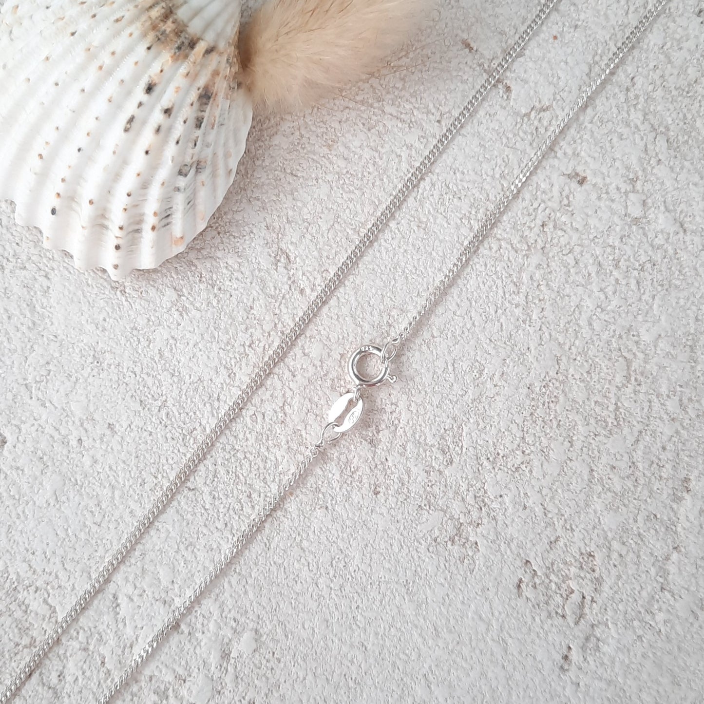 Aquamarine Sea Glass Pendant Necklace