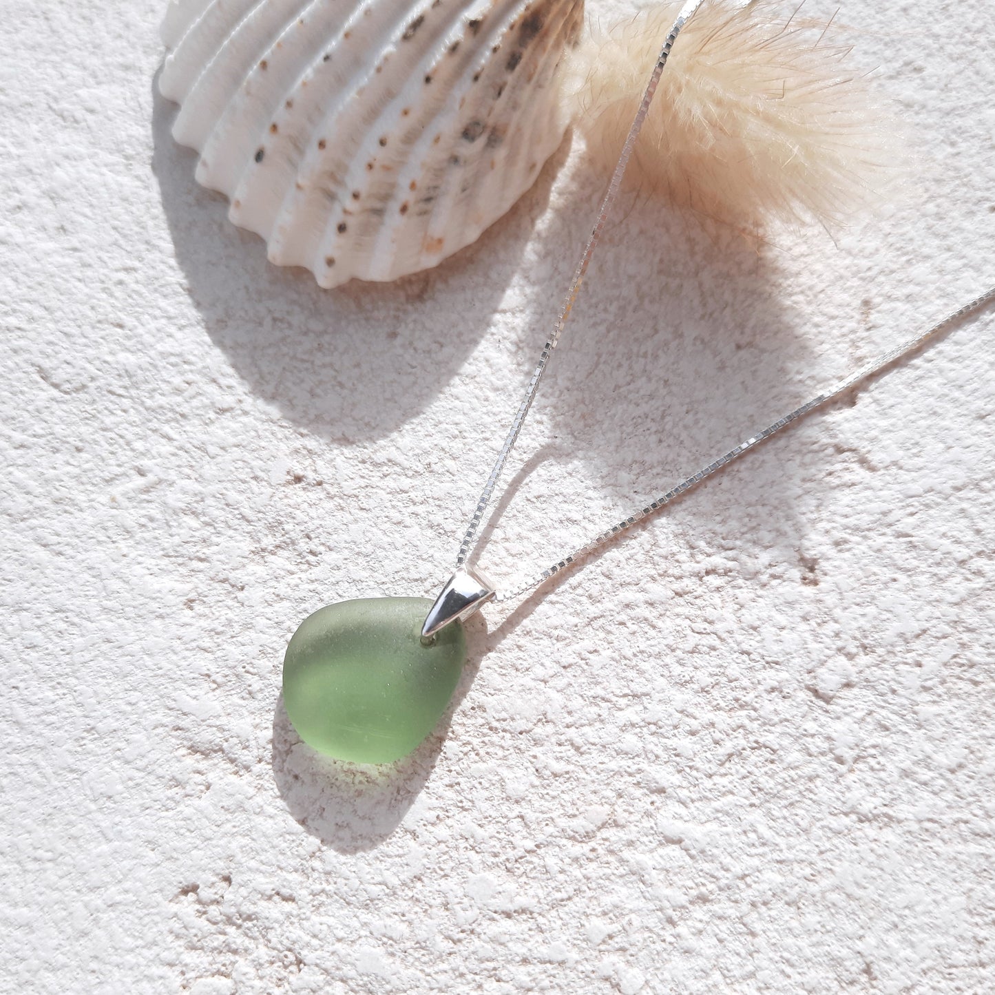 Gargantilla de Cristal de Mar Verde Salvia