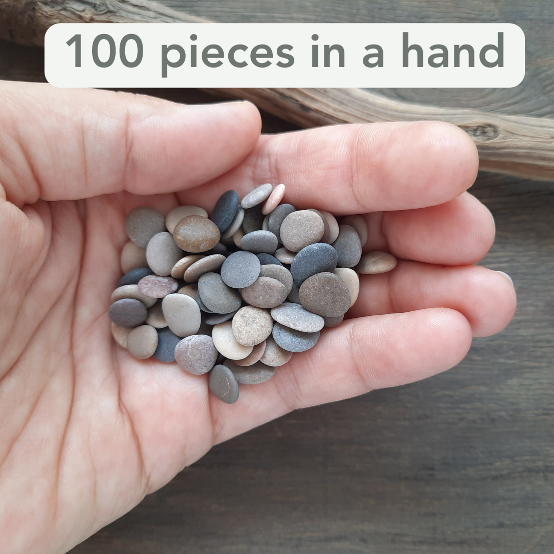 Tiny Beach Pebbles: Flat Colorful Craft Stones - 100/200/300