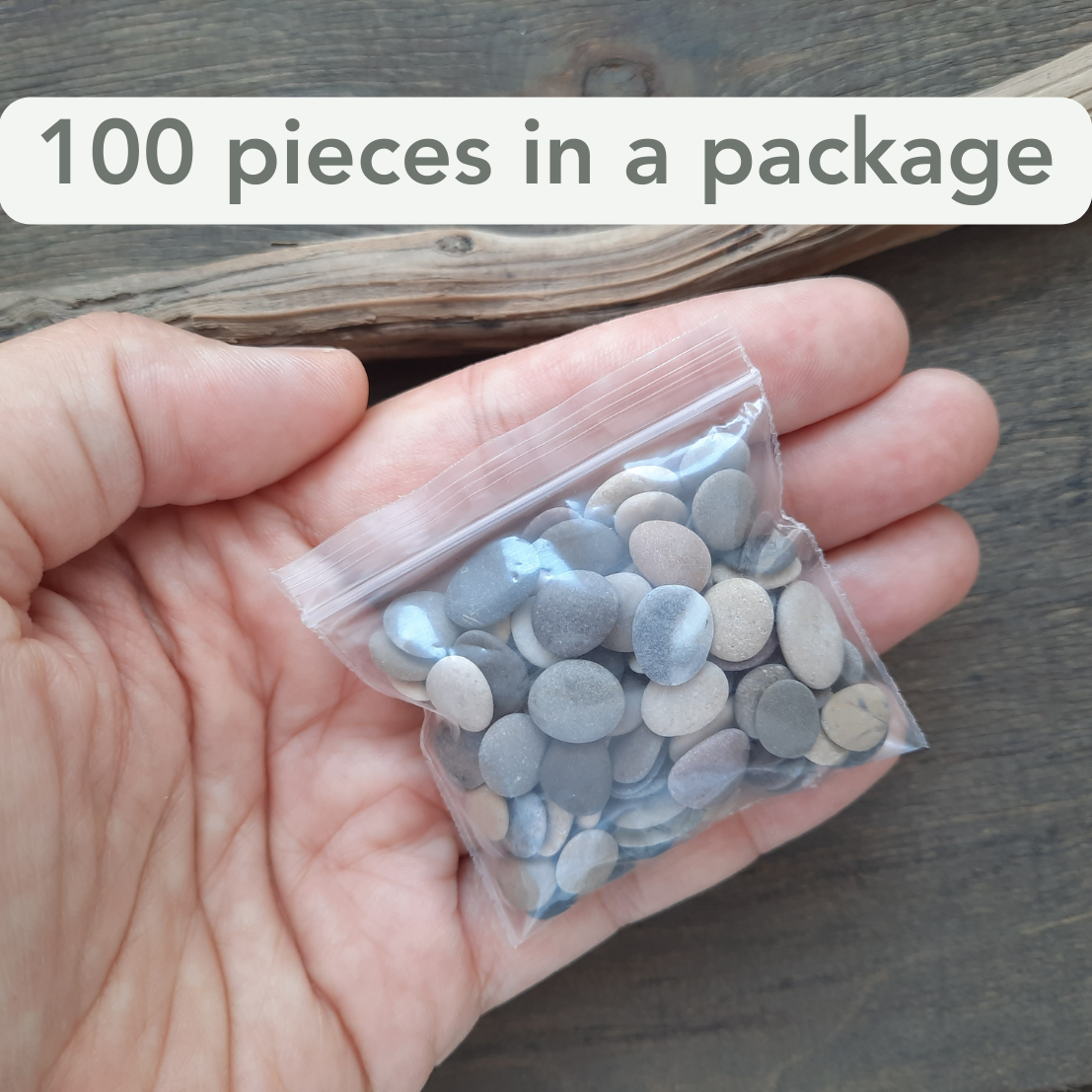 Tiny Beach Pebbles: Flat Colorful Craft Stones - 100/200/300