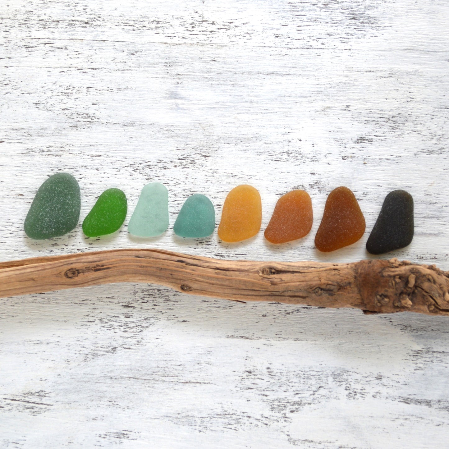 Bird Shaped Sea Glass - 8 pieces