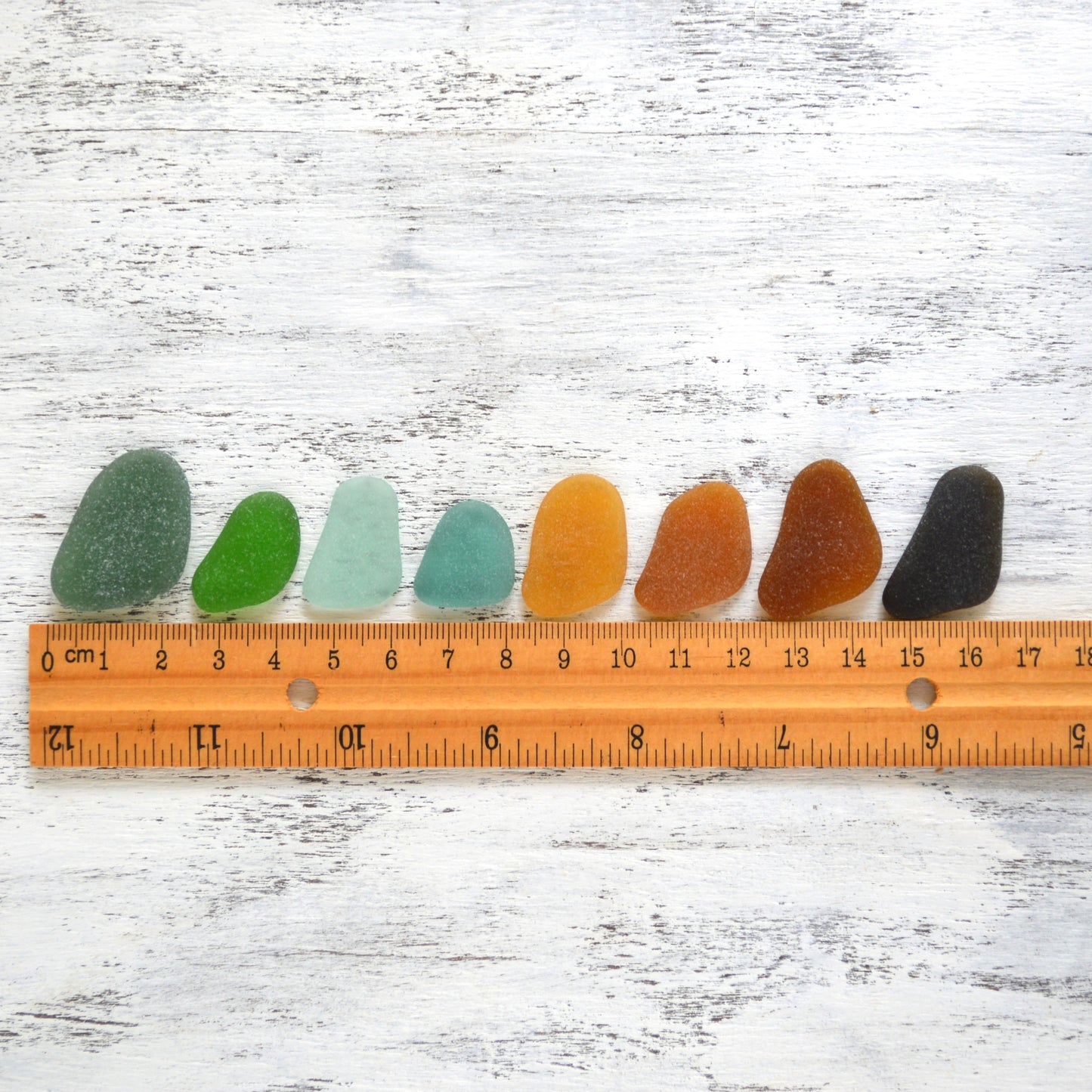 Bird Shaped Sea Glass - 8 pieces