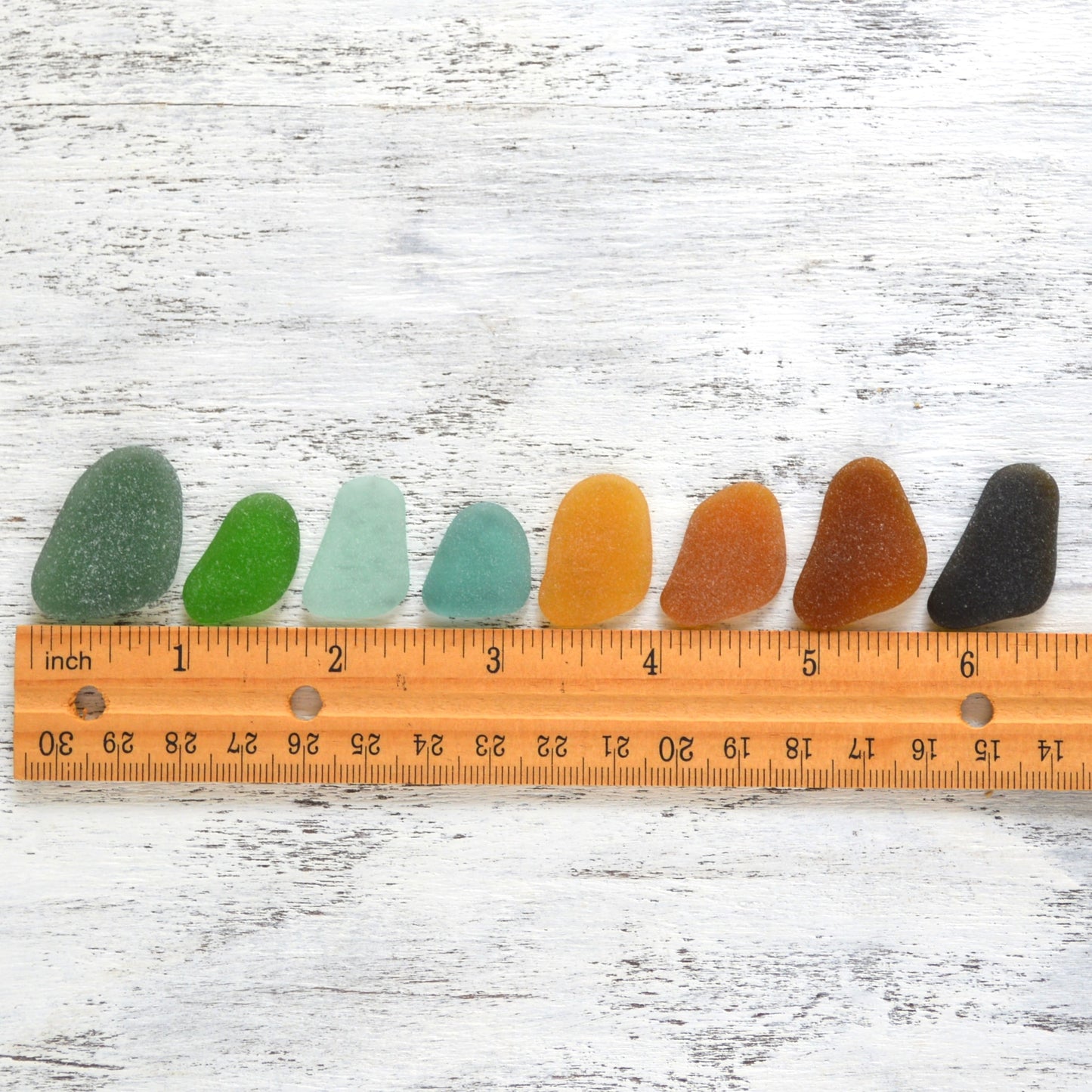 Bird Shaped Sea Glass - 8 pieces
