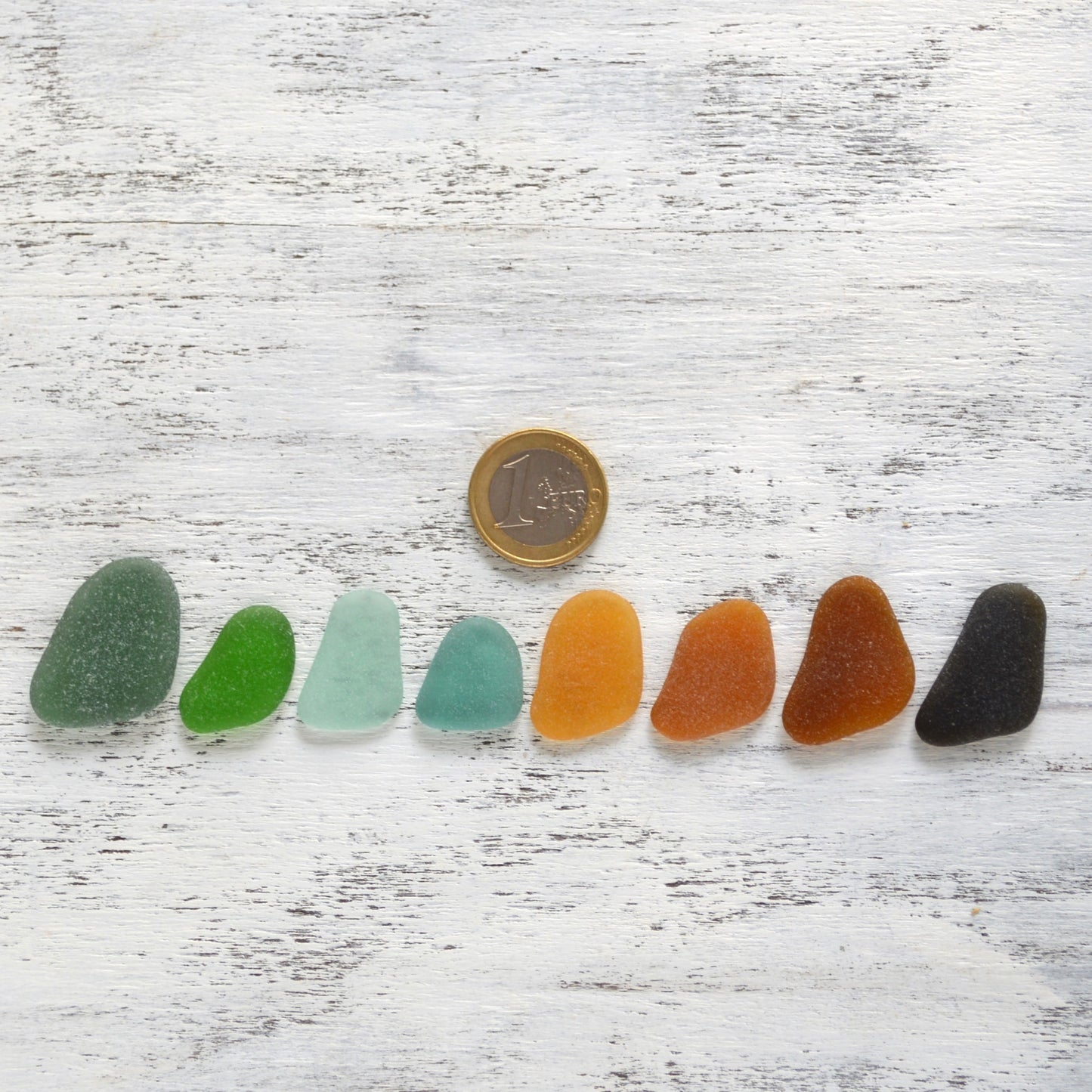 Bird Shaped Sea Glass - 8 pieces