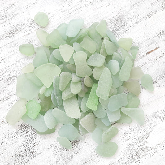 Bulk Seafoam Green Tiny/Small Genuine Sea Glass - Craft Quality