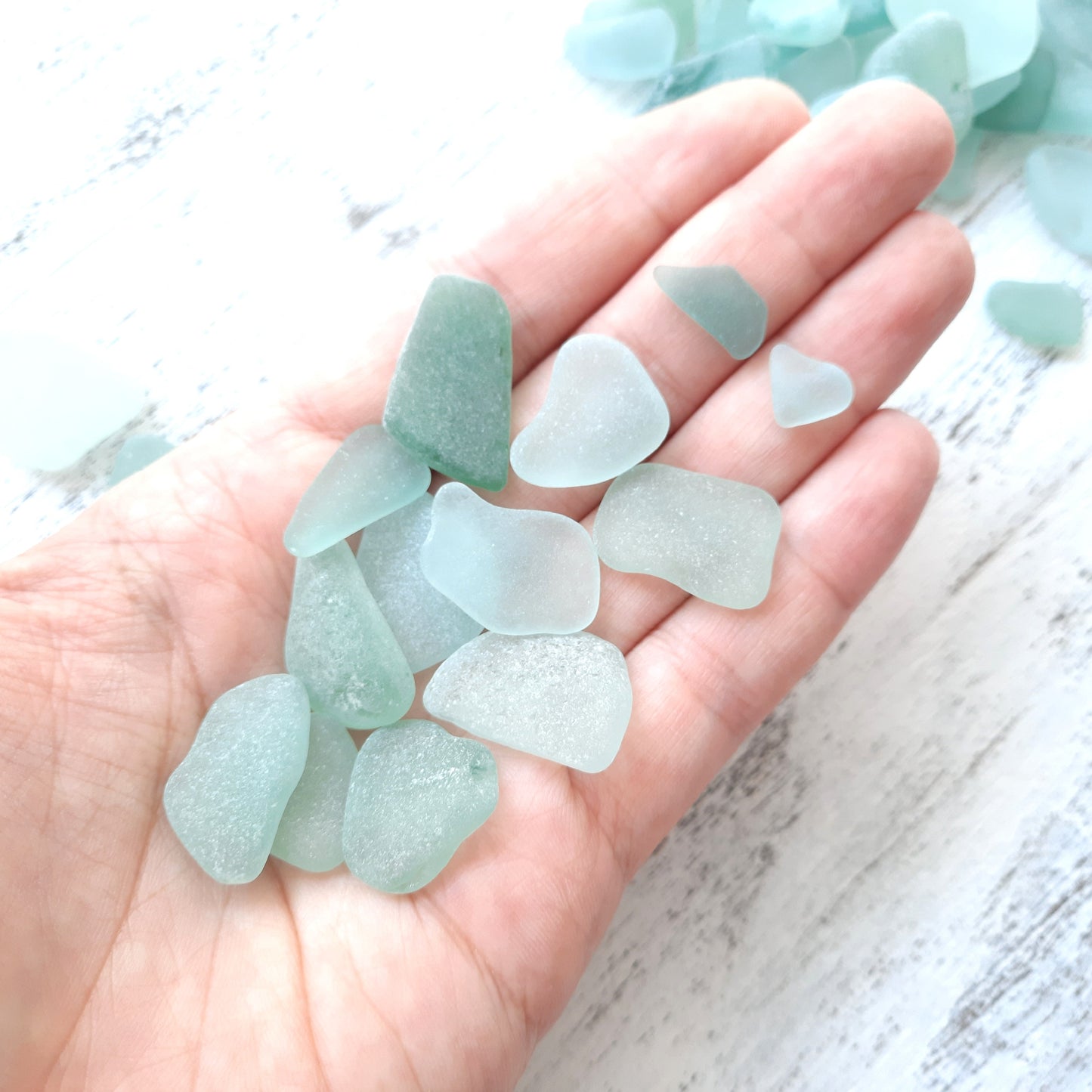 Bulk Seafoam Blue Tiny/Small Genuine Sea Glass - Craft Quality