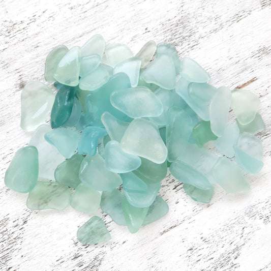 Bulk Seafoam Blue Tiny/Small Genuine Sea Glass - Craft Quality