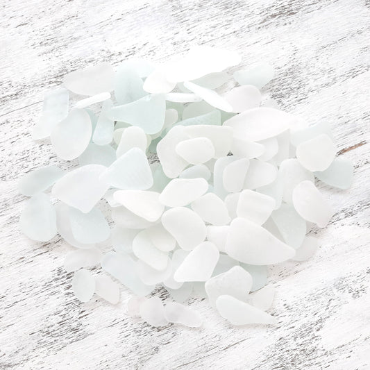 Bulk White Tiny/Small Genuine Sea Glass - Craft Quality