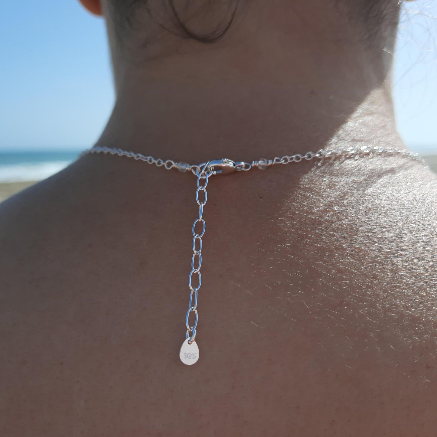 Minimalist Rare Red Sea Glass Necklace